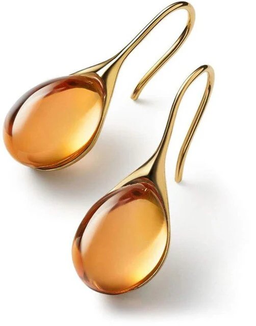 Eloise™ | Elegant Drop Earrings with Gemstone