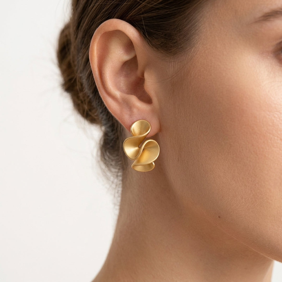 Brooklynn™ | Twisted Sculptural Clip-On Earrings