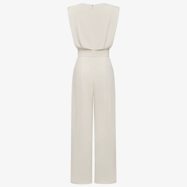 Lucille™ | Belted Wide Leg Jumpsuit