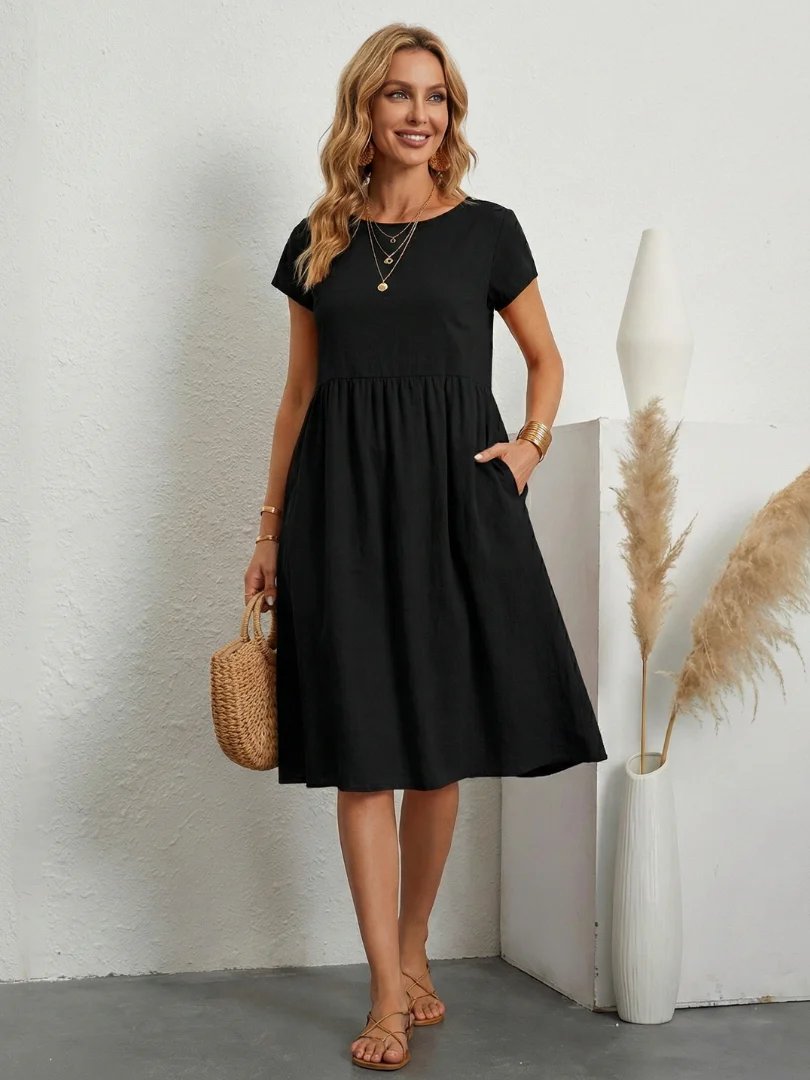 Charlotte™ | Relaxed Tummy Covering Pocket Dress