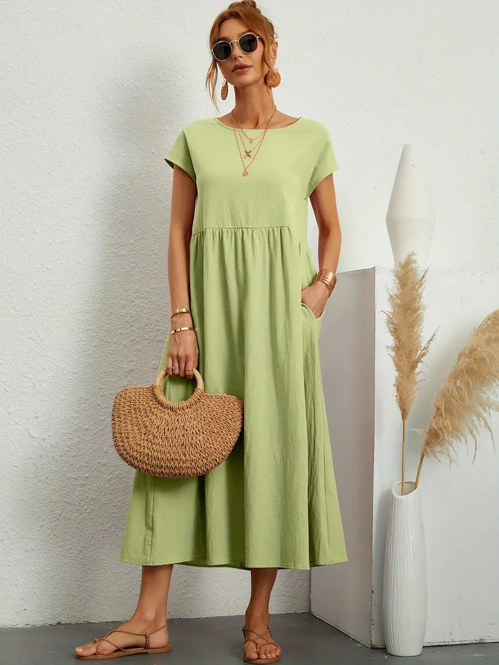 Stella™ | Elegant Fluid Midi Dress