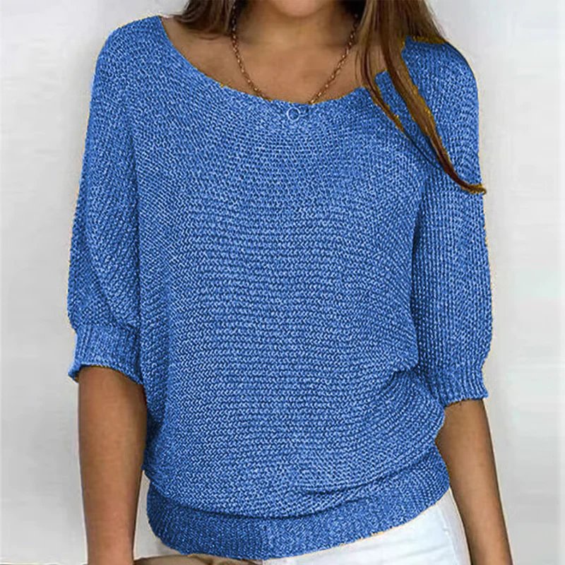 Veronica™ | Lightweight 3/4 Sleeve Summer Knit Top