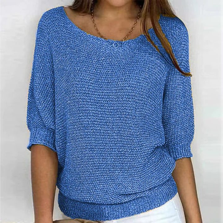 Veronica™ | Lightweight 3/4 Sleeve Summer Knit Top