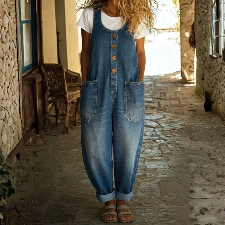 Anna™ | Vintage Washed Denim Overalls