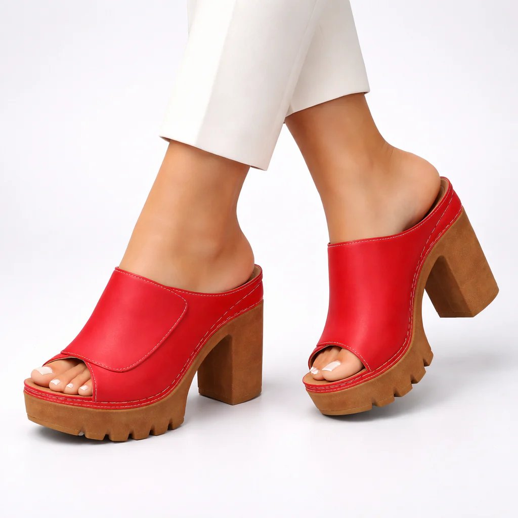 Kaitlyn™ | Platform Wedge Ankle Strap Sandals