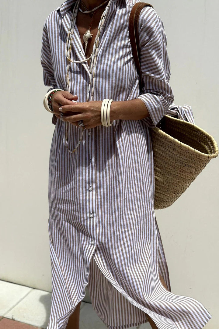 Layla™ | Wrinkle-Free V-Neck Summer Dress