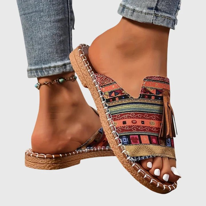 Molly™ | Colorful Tassel Slip-On Sandals