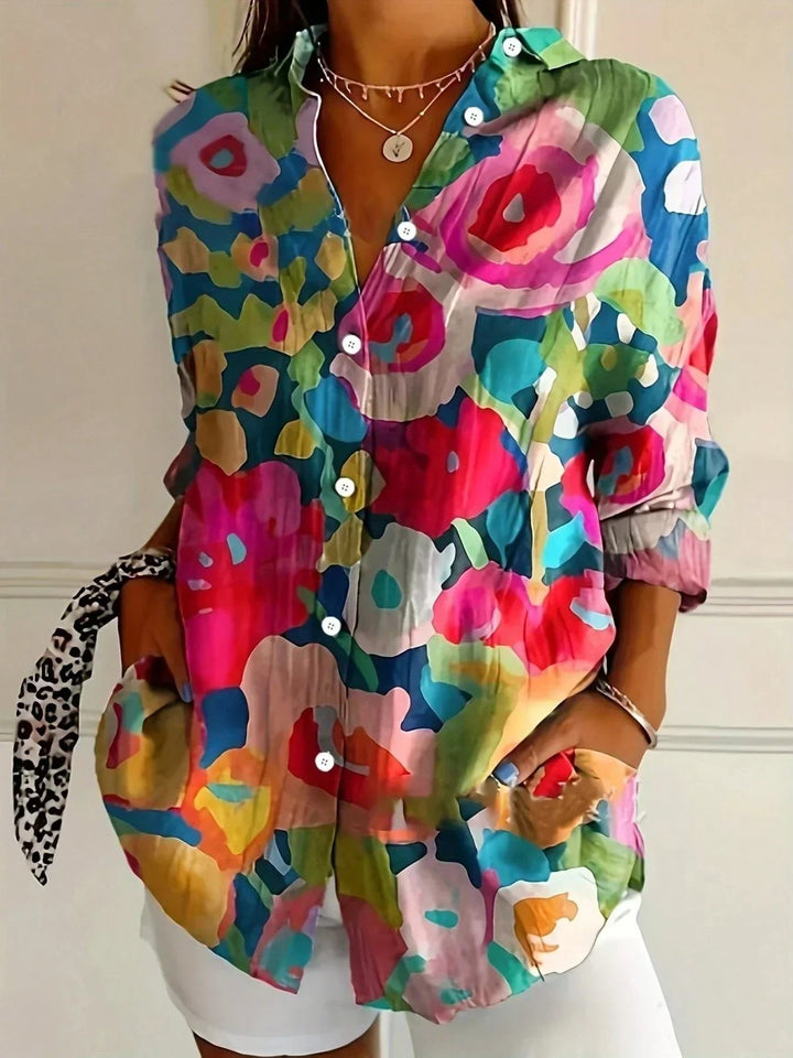 Mila™ | Colorful Print Comfortable Blouse