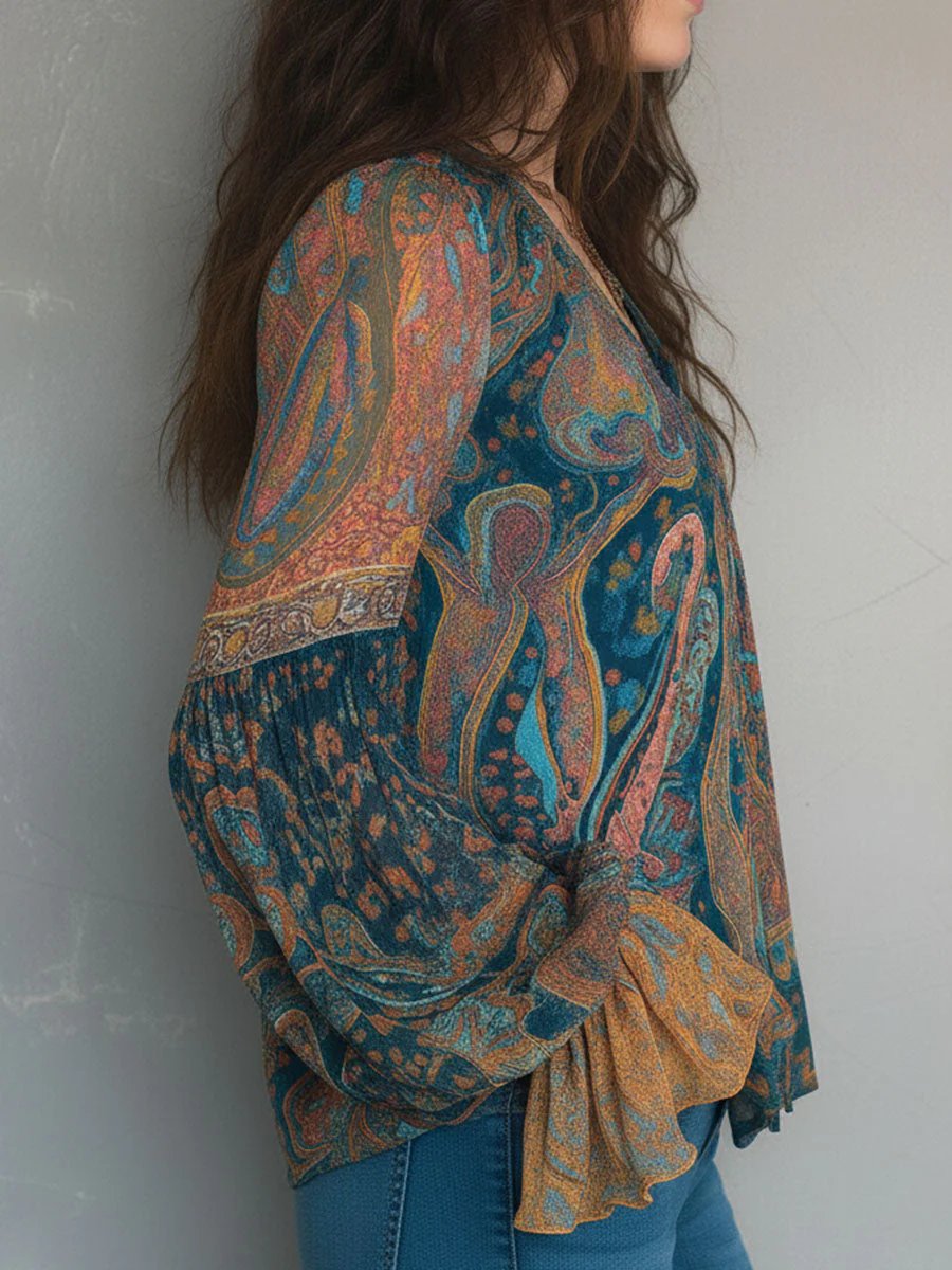 Eliana™ | Lightweight Ruffled Cuff Blouse
