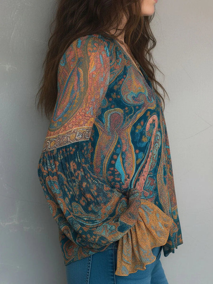 Eliana™ | Lightweight Ruffled Cuff Blouse