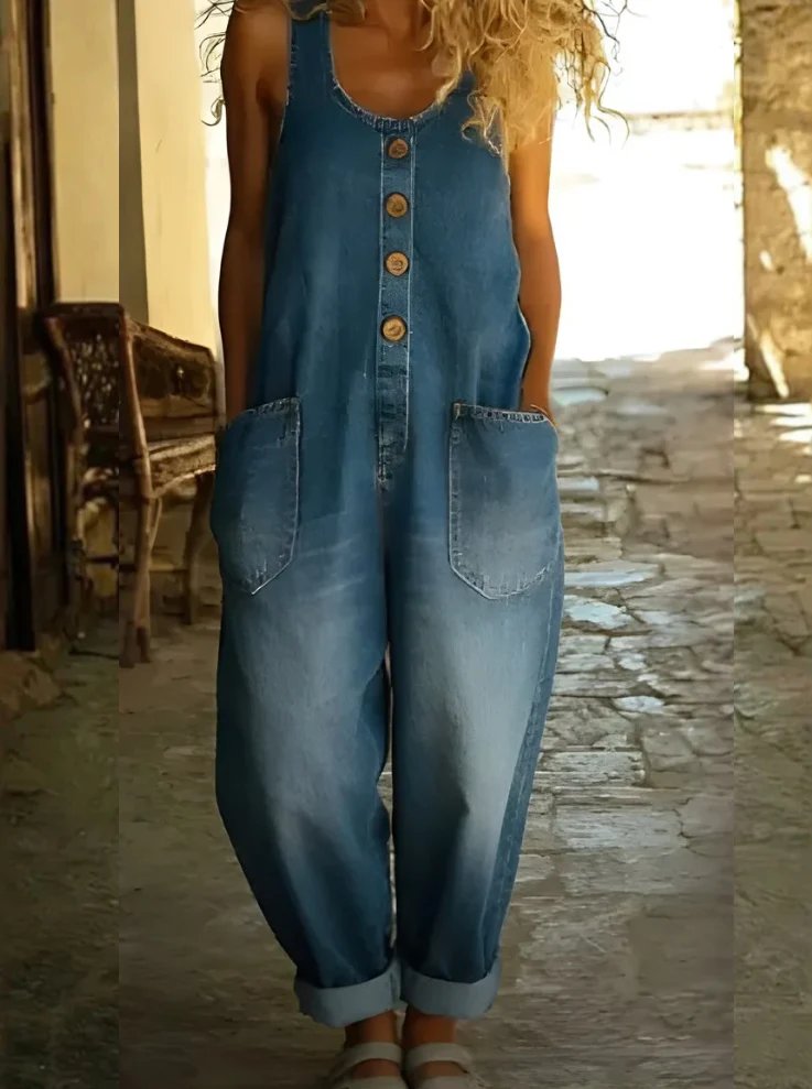 Piper™ | Vintage Denim-Look Breathable Overalls