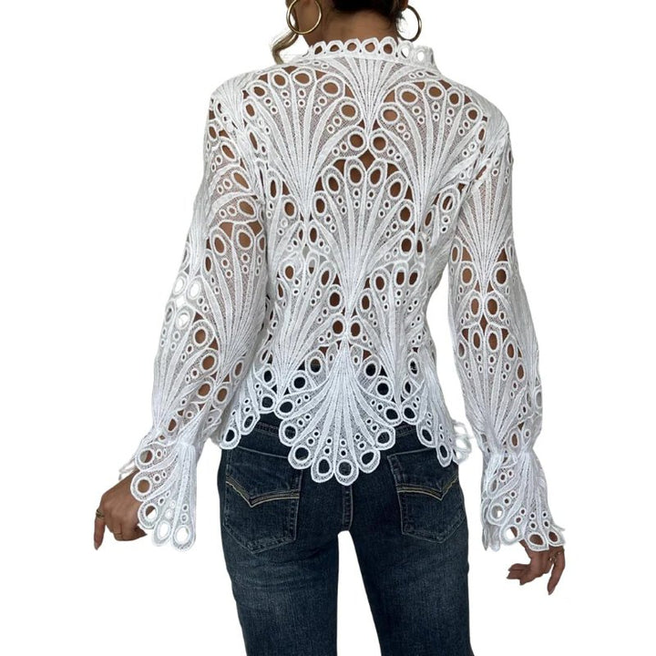 Luna™ | Modern Hollow Detail Blouse