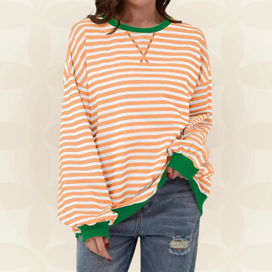 Nevaeh™ | Lightweight Striped Relaxed Sweater