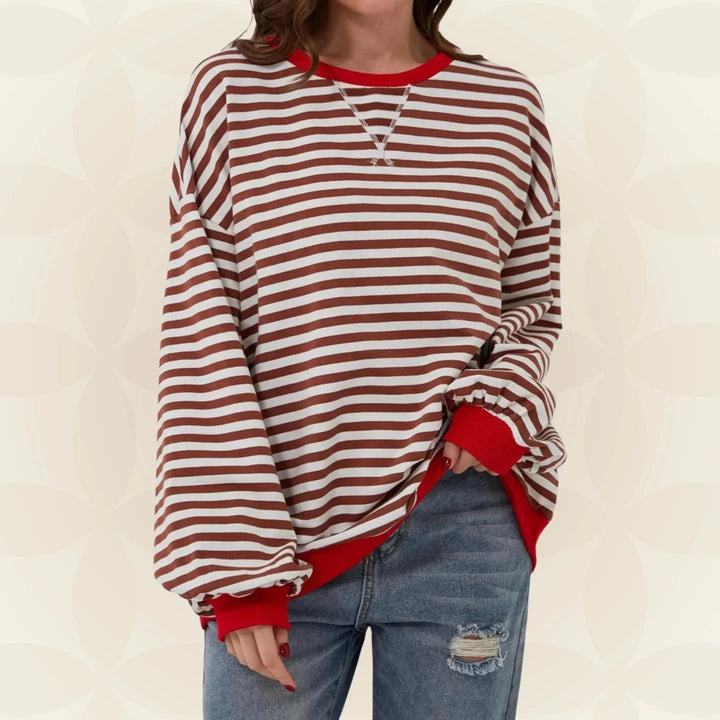 Nevaeh™ | Lightweight Striped Relaxed Sweater