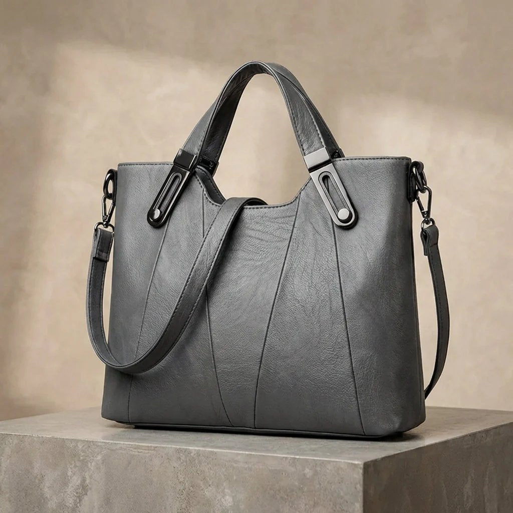 Paisley™ | Pebbled Leather Triple Compartment Tote