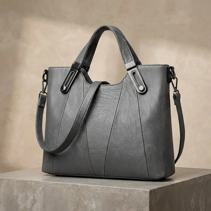 Paisley™ | Pebbled Leather Triple Compartment Tote