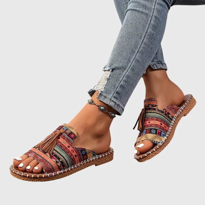 Molly™ | Colorful Tassel Slip-On Sandals