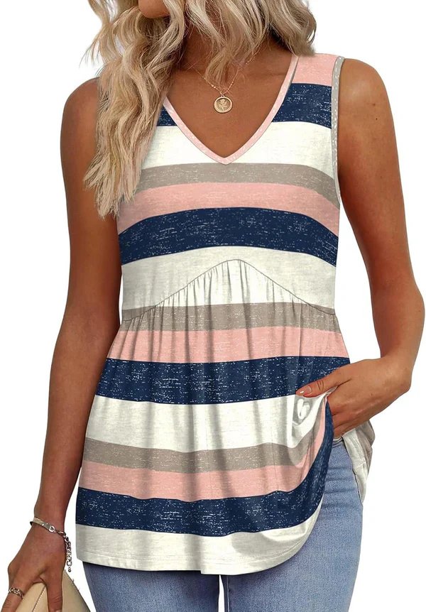 Bella™ | Breathable V-Neck Peplum Tank Top