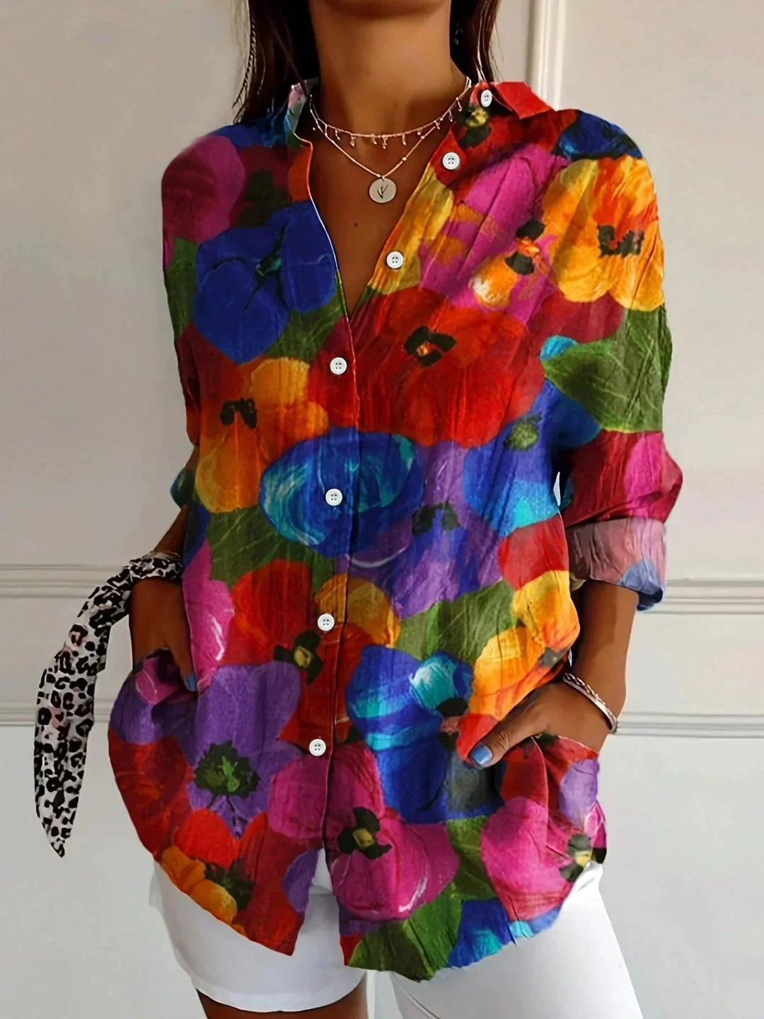 Mila™ | Colorful Print Comfortable Blouse