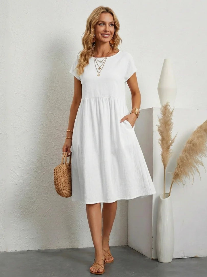 Charlotte™ | Relaxed Tummy Covering Pocket Dress