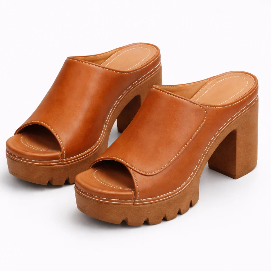 Kaitlyn™ | Platform Wedge Ankle Strap Sandals