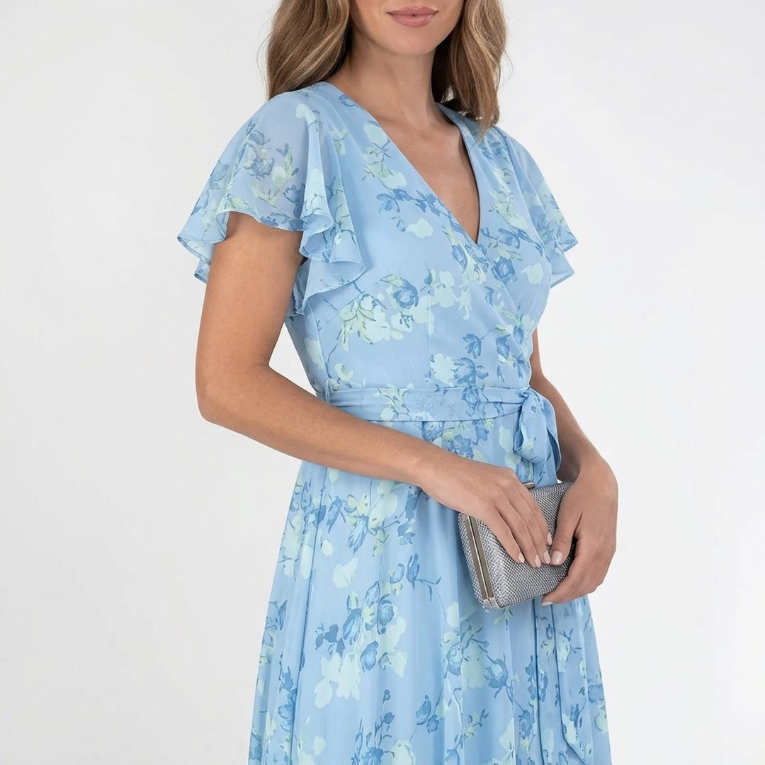 Ruby™ | Tummy Control Wrap Midi Dress