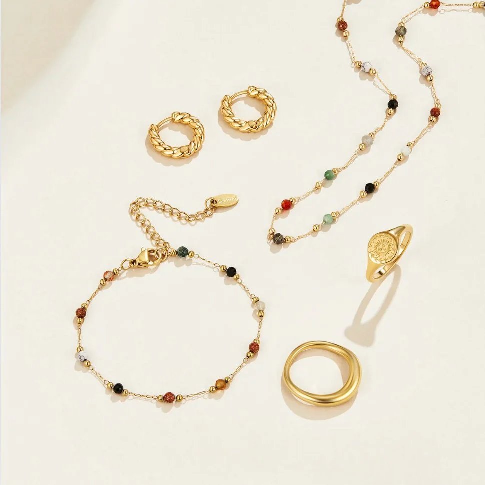 Rachel™ | Minimalist Gemstone Choker Necklace