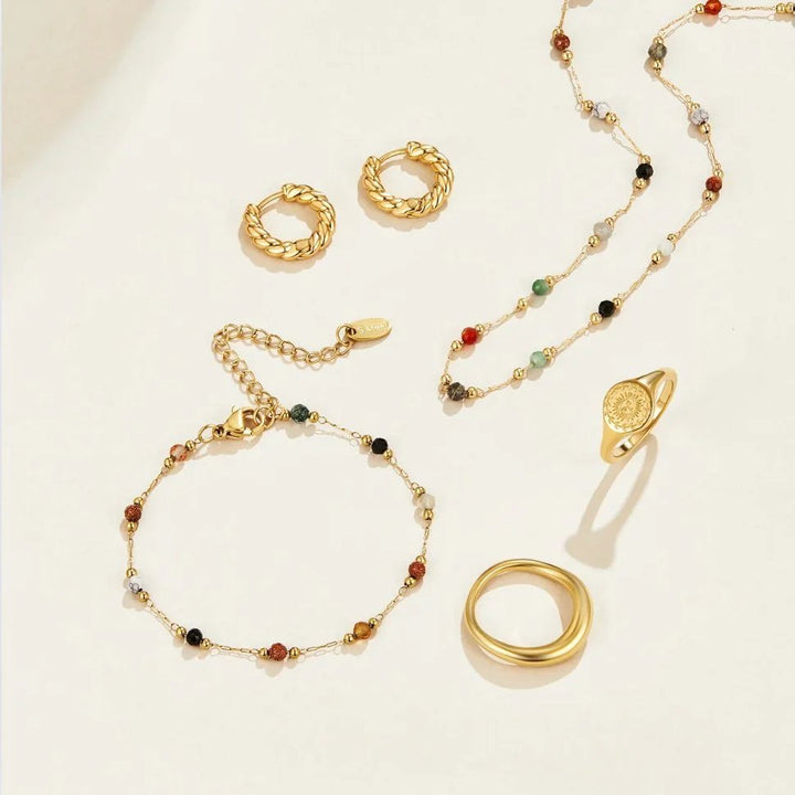 Rachel™ | Minimalist Gemstone Choker Necklace