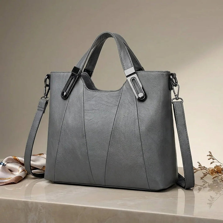 Paisley™ | Pebbled Leather Triple Compartment Tote