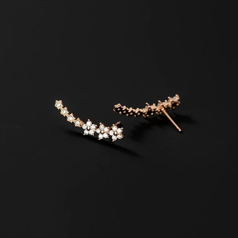 Paige™ | Floral Cluster Ear Cuffs