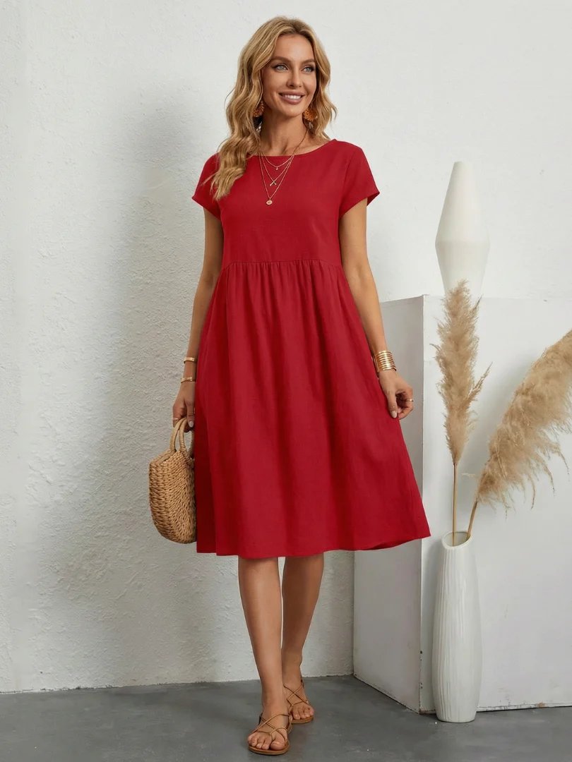 Charlotte™ | Relaxed Tummy Covering Pocket Dress