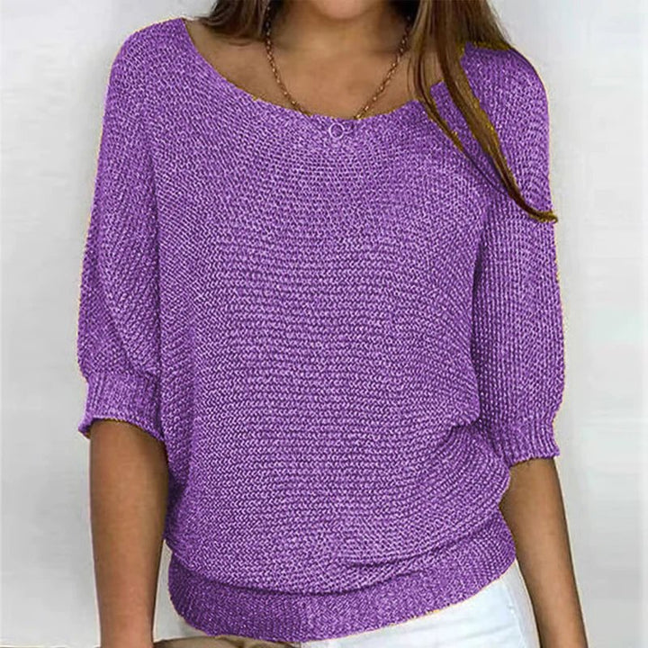 Veronica™ | Lightweight 3/4 Sleeve Summer Knit Top
