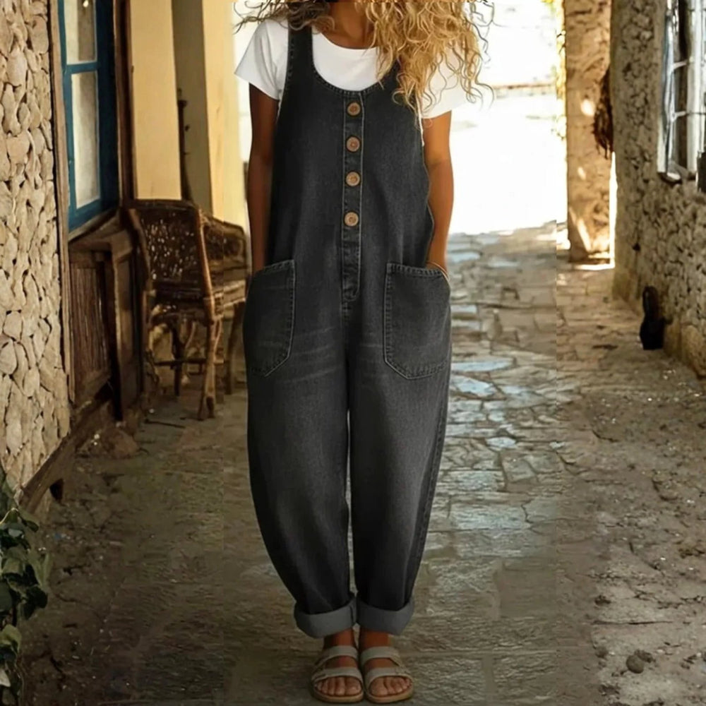 Anna™ | Vintage Washed Denim Overalls