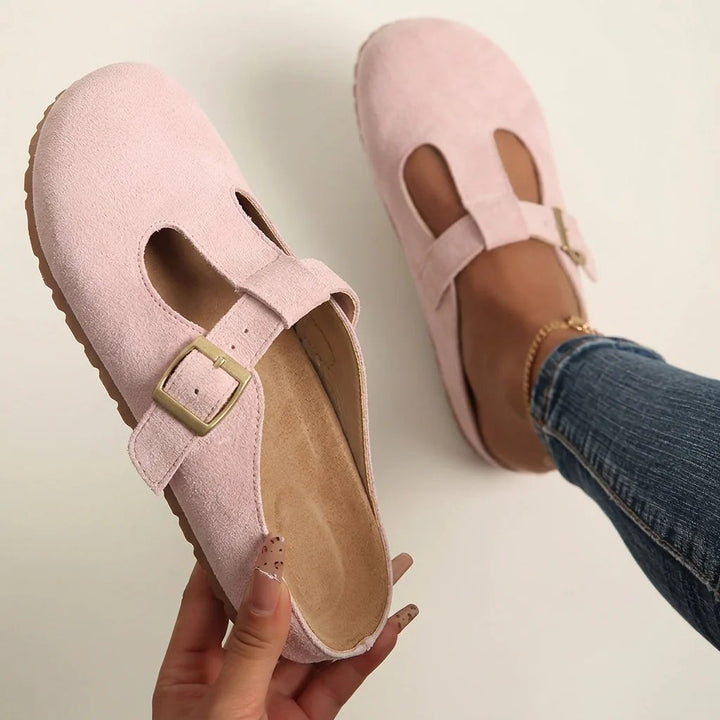Mila™ | Adjustable Strap Closed Toe Clogs
