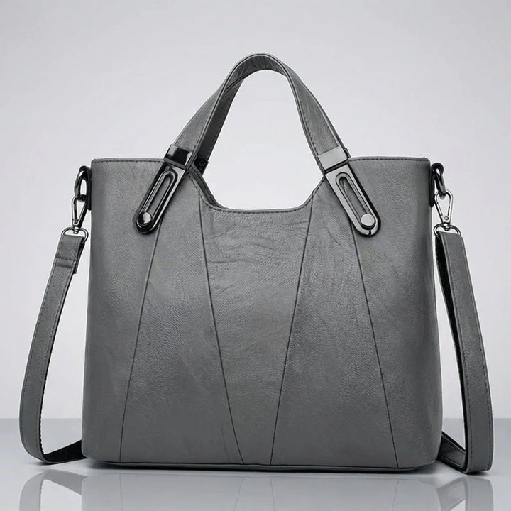 Paisley™ | Pebbled Leather Triple Compartment Tote