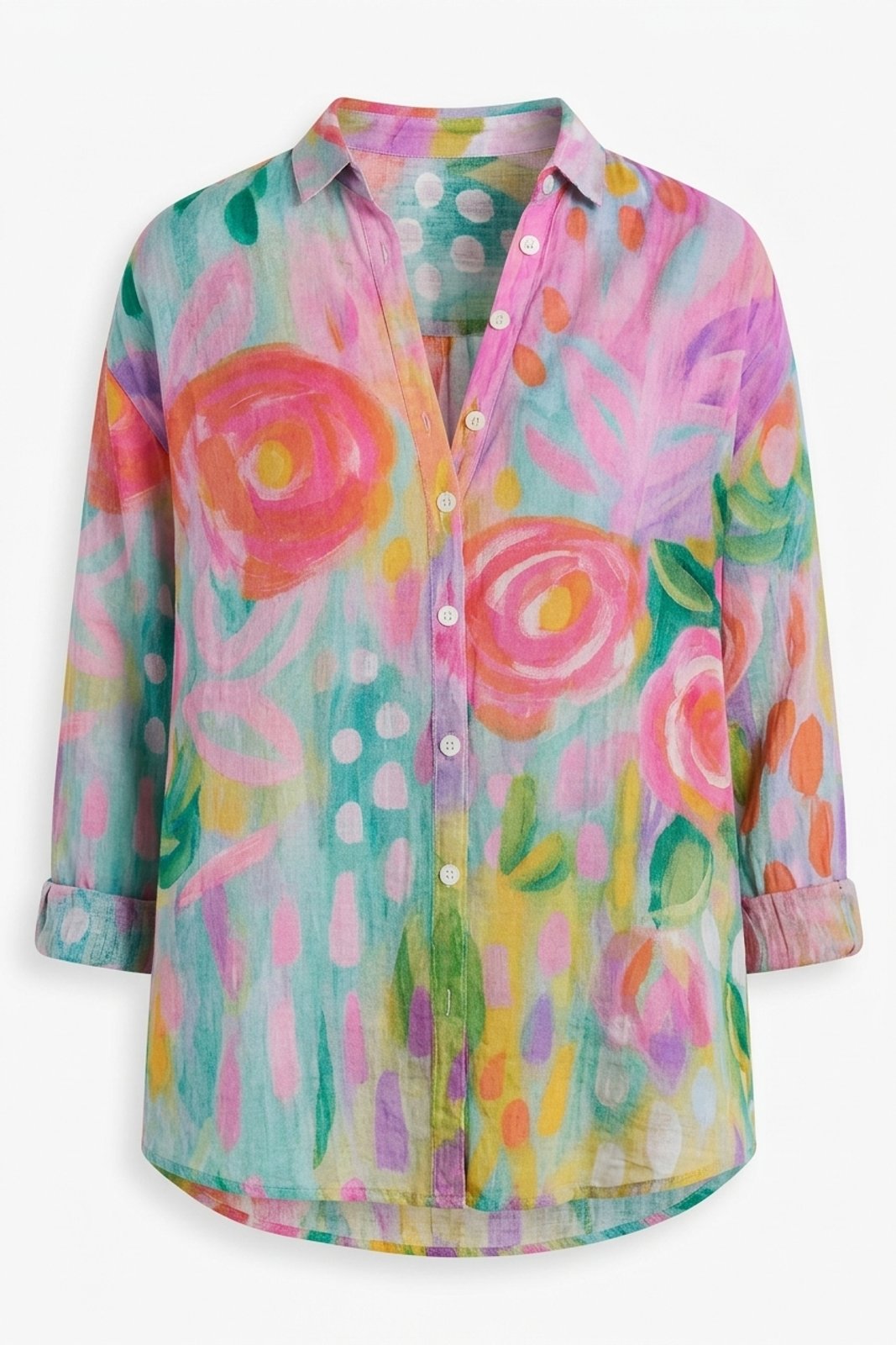 Thea™ | Fade-Resistant Patterned Blouse
