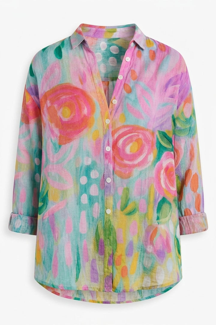 Thea™ | Fade-Resistant Patterned Blouse