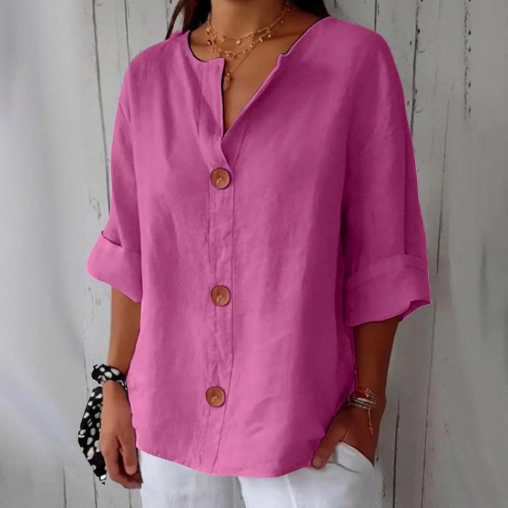 Ivy™ | Lightweight Linen Loose-Fit Blouse