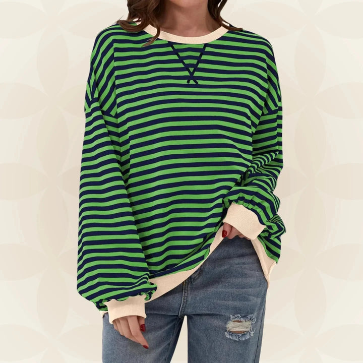 Nevaeh™ | Lightweight Striped Relaxed Sweater