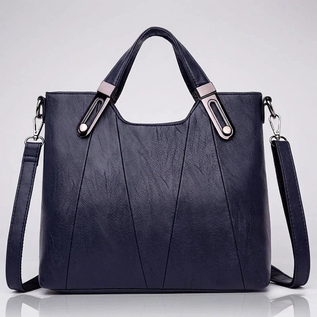 Paisley™ | Pebbled Leather Triple Compartment Tote