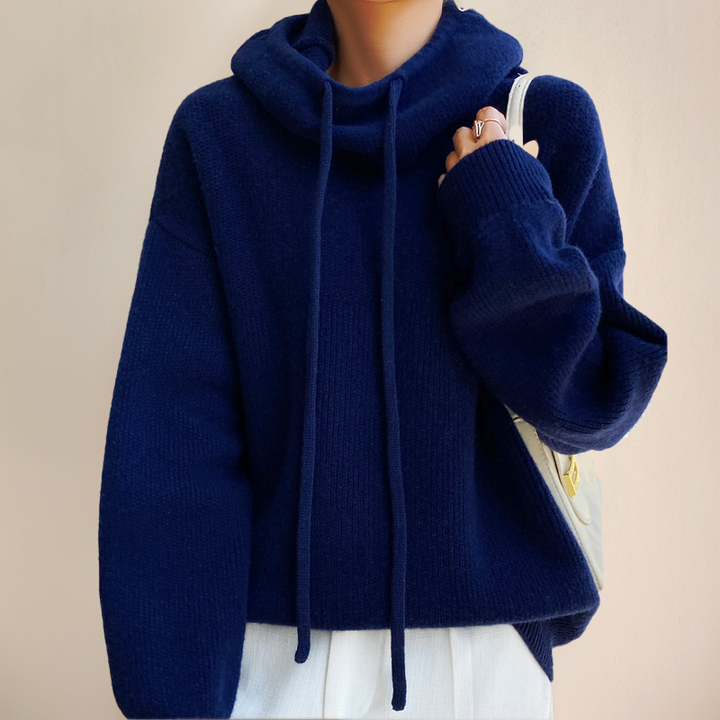 Delfina  | Elegant turtleneck sweater made of merino wool