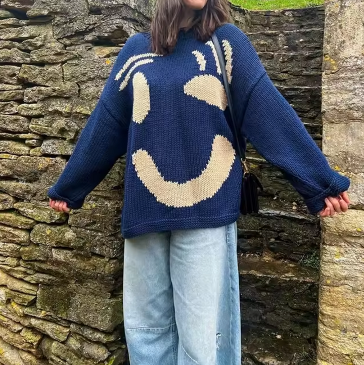 Ursula | Oversized cotton knit sweater
